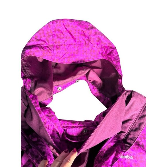Columbia Women’s Sz L Bright Plum Hot Pink Full Zip Outdoor Jacket - Picture 9 of 13